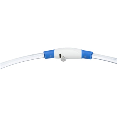 Afbeelding laden in galerijviewer, Trixie lichtgevende halsband usb flash light oplaadbaar tpu blauw

