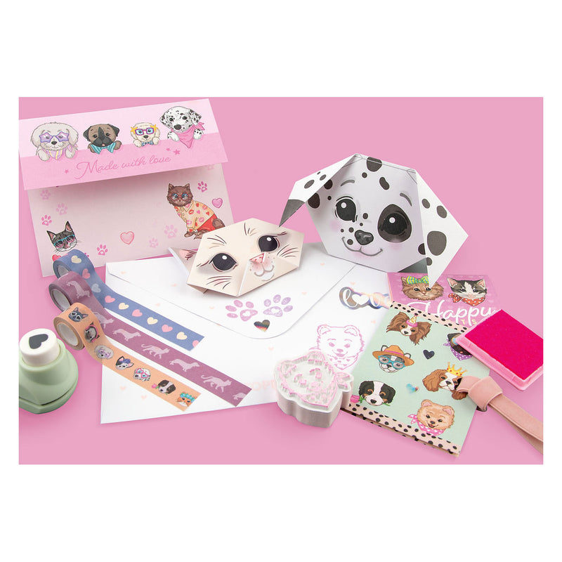 Afbeelding laden in galerijviewer, Topmodel love letter set kitty and doggy
