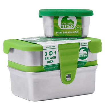 Blue water bento lunchbox splash box - 3 in 1