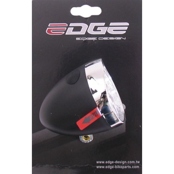 Afbeelding laden in galerijviewer, Edge koplamp retro 3 led - aan uit - incl. batterijen - zwart chroom

