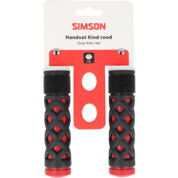 Afbeelding laden in galerijviewer, Simson handvatset kinder rood zwart
