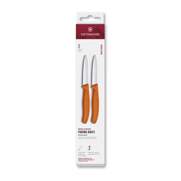 Victorinox schilmesje 2 stuks oranje glad spits 8cm