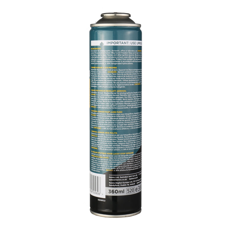 Afbeelding laden in galerijviewer, Kenro spuitbus lucht + plastic kraan 360 ml
