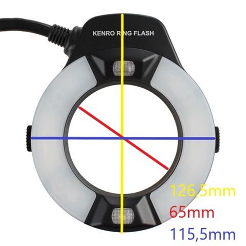 Kenro ttl macro ringflitser kfl201c voor canon