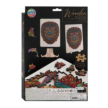 Moxy houten puzzel leeuw 140 stukjes 30x22cm