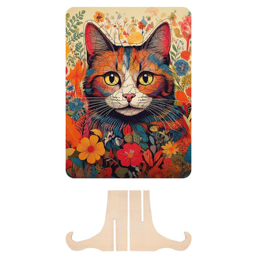 Moxy houten puzzel cat unieke vormen, 130pcs