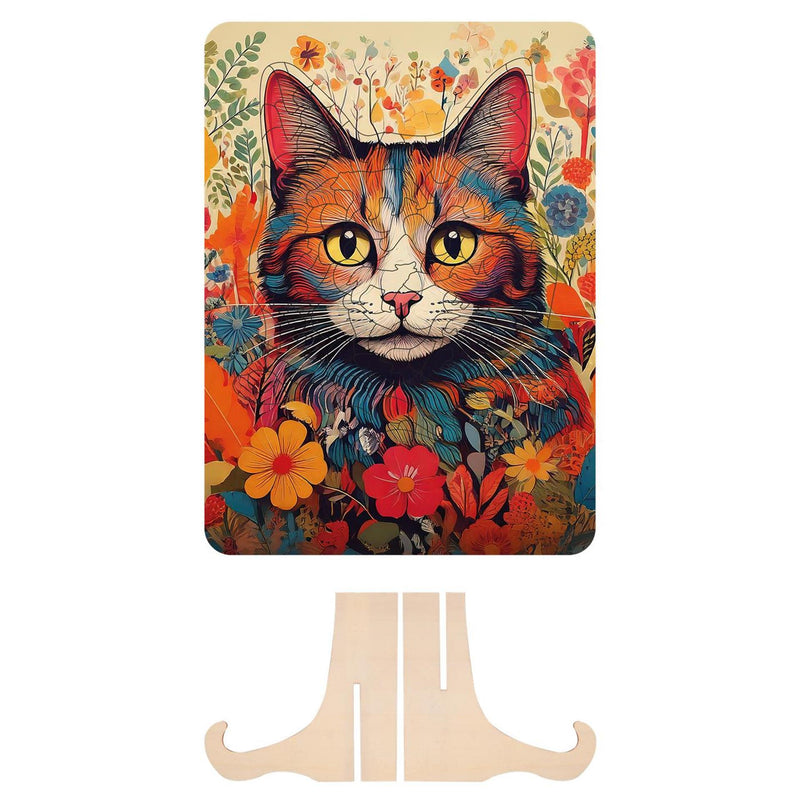 Afbeelding laden in galerijviewer, Moxy houten puzzel cat unieke vormen, 130pcs
