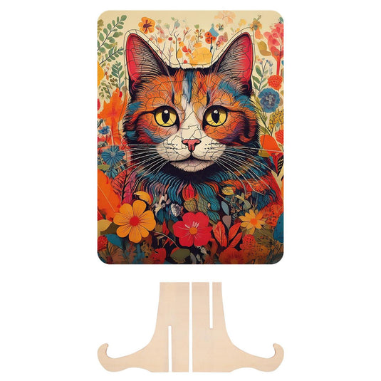 Moxy houten puzzel cat unieke vormen, 130pcs