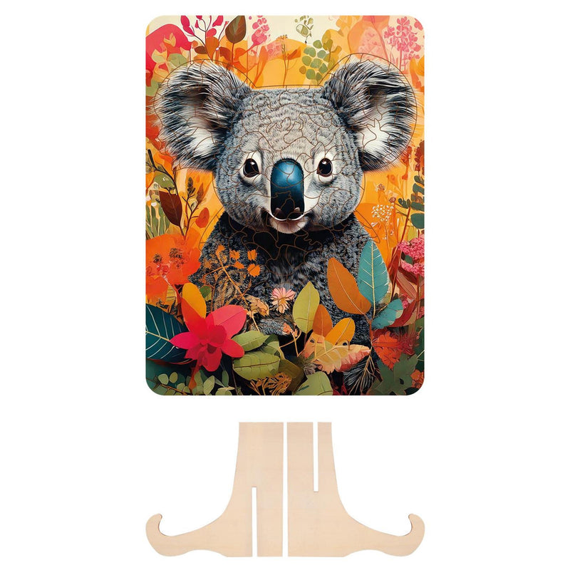 Afbeelding laden in galerijviewer, Moxy houten puzzel koala unieke vormen, 130pcs
