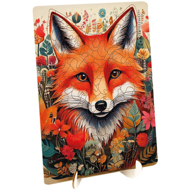 Moxy houten puzzel fox unieke vormen, 130pcs
