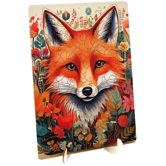 Moxy houten puzzel fox unieke vormen, 130pcs