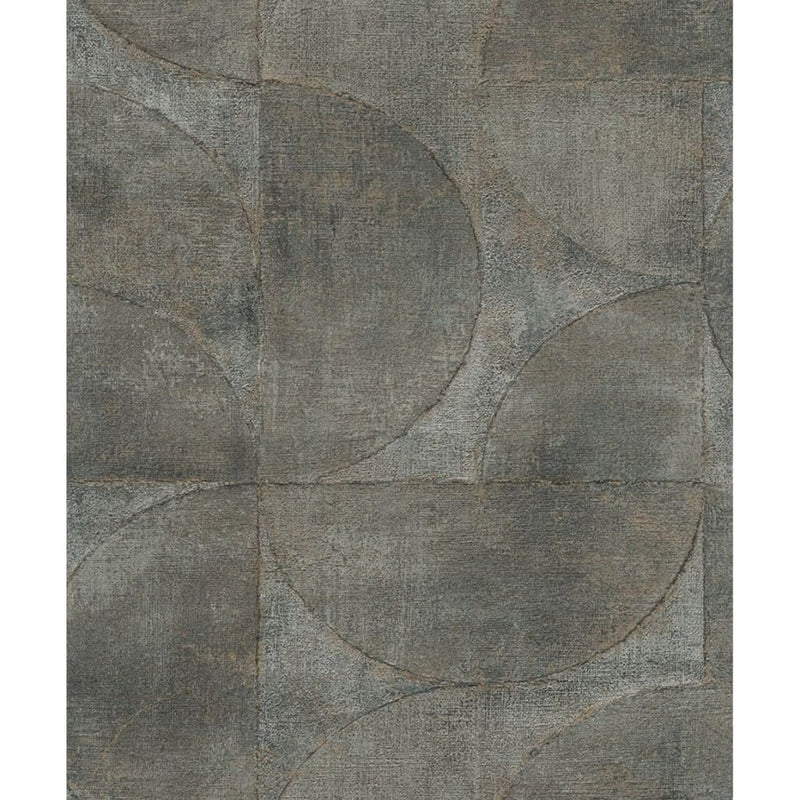 Afbeelding laden in galerijviewer, Noordwand behang vintage deluxe graphic circle look metallic groen
