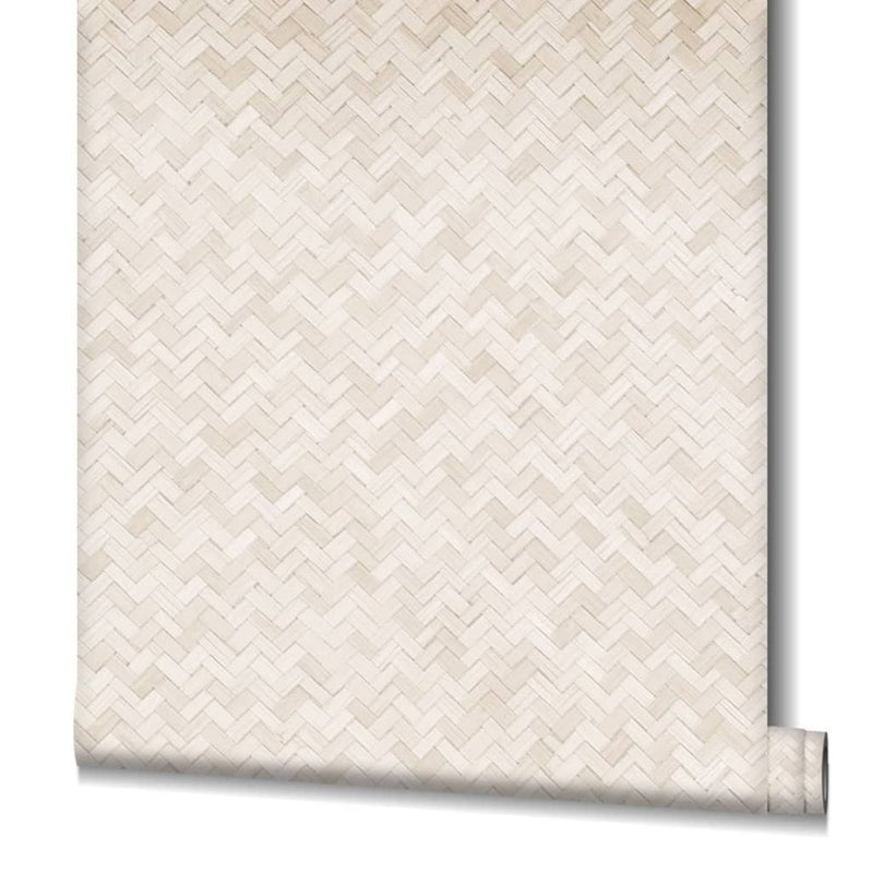 Afbeelding laden in galerijviewer, Noordwand behang botanica rattan wickerwork beige
