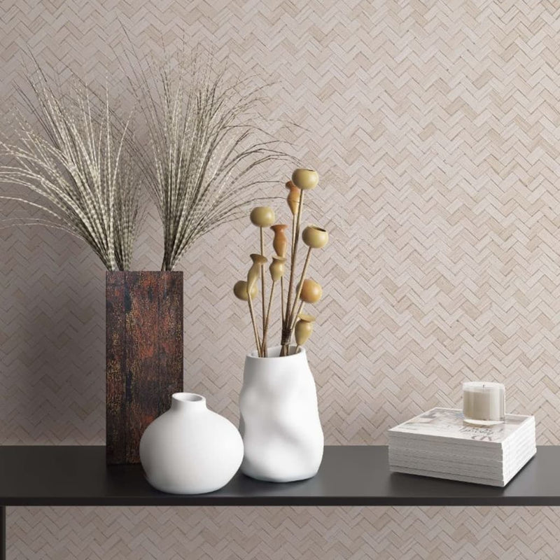 Afbeelding laden in galerijviewer, Noordwand behang botanica rattan wickerwork beige
