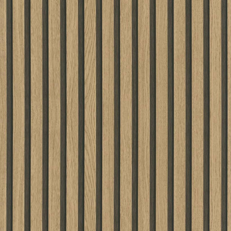Afbeelding laden in galerijviewer, Noordwand behang botanica wooden slats bruin en eikenkleurig
