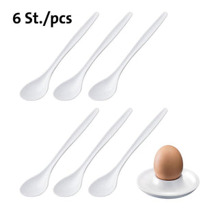 Westmark eierlepels 14.5 cm 6 stuks wit