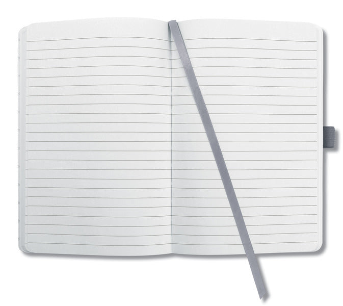 Afbeelding laden in galerijviewer, Sigel si-jn126 notitieboek jolie flair a6 hardcover gelinieerd gletsjer grijs 174 blz 80g
