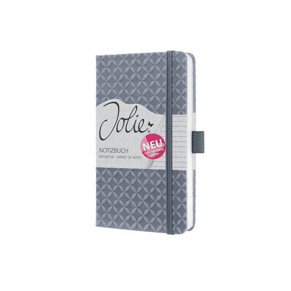 Afbeelding laden in galerijviewer, Sigel si-jn126 notitieboek jolie flair a6 hardcover gelinieerd gletsjer grijs 174 blz 80g
