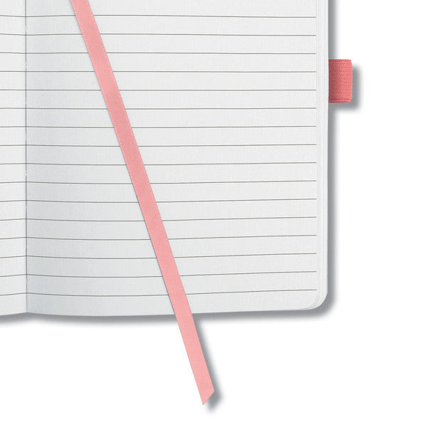 Afbeelding laden in galerijviewer, Sigel Sigel SI-JN203 Notitieboek Jolie Impress A5 Hardcover Gelinieerd 'Salmon Pink'
