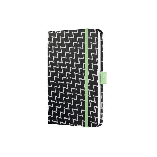 Afbeelding laden in galerijviewer, Sigel Sigel SI-JN318 Notitieboek Jolie Beauty A6 Hardcover Gelinieerd #039;black Monochrome #039;
