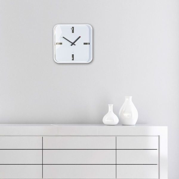 Afbeelding laden in galerijviewer, Sigel si-wu122 wandklok artetempus mezo white met quartz uurwerk
