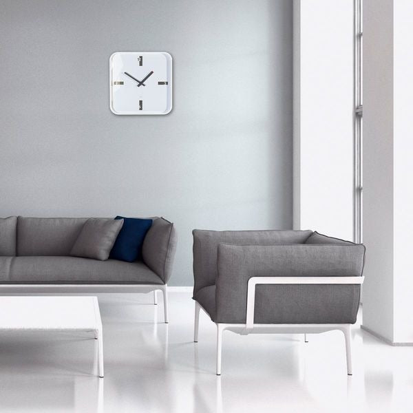 Afbeelding laden in galerijviewer, Sigel si-wu122 wandklok artetempus mezo white met quartz uurwerk
