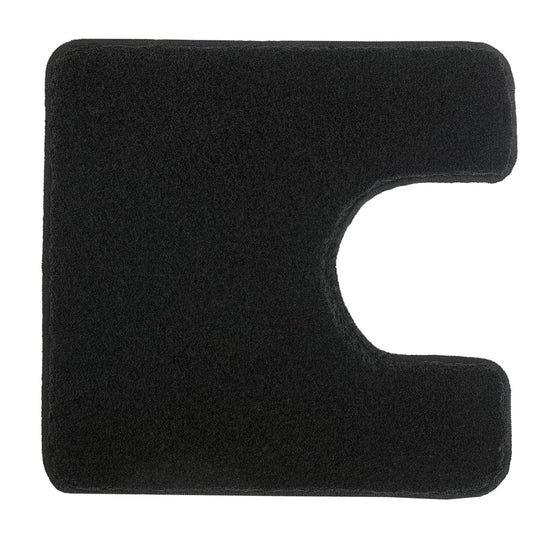 Kleine wolke toiletmat relax 55x55 cm zwart