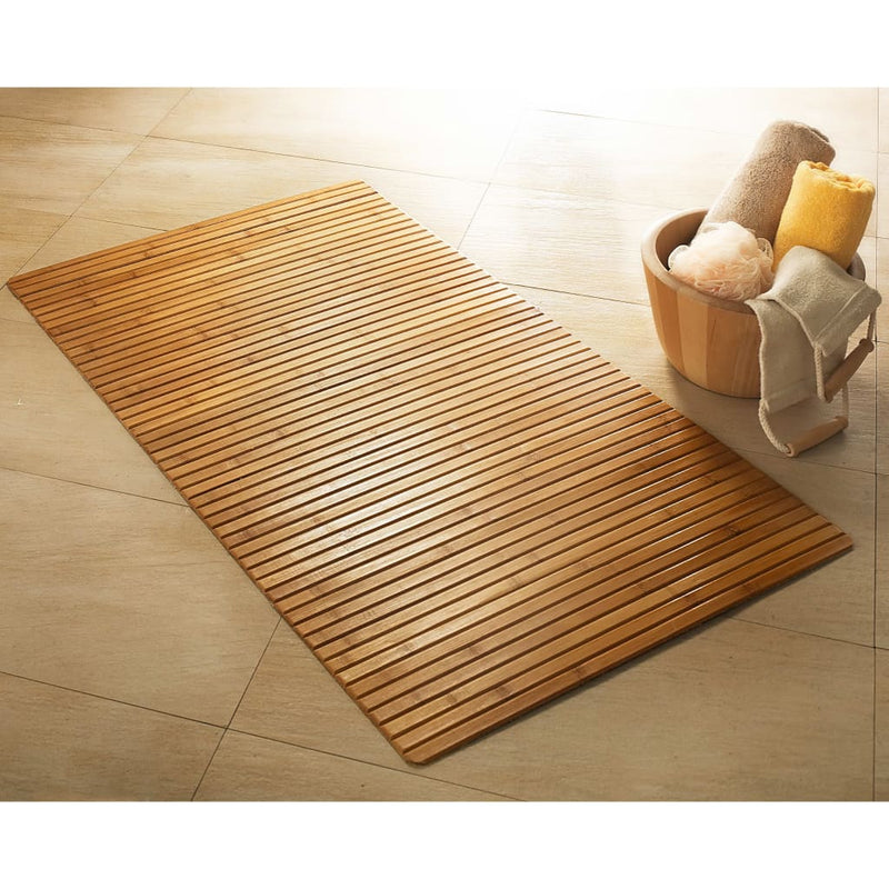 Afbeelding laden in galerijviewer, Kleine Wolke Kleine Wolke Badmat Bambus 60x115 cm bruin
