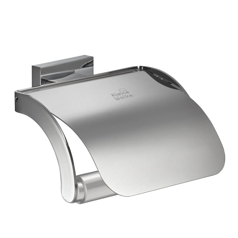 Afbeelding laden in galerijviewer, Kleine wolke toiletrolhouder met deksel meo zilverkleurig
