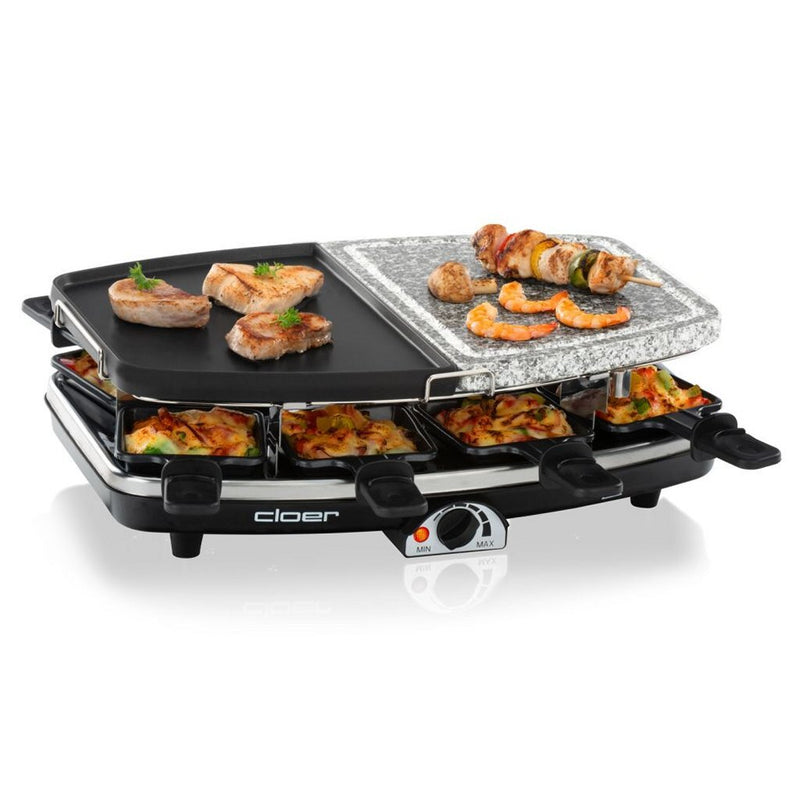 Afbeelding laden in galerijviewer, Cloer 6435 raclettegrill met natuursteen 1200w
