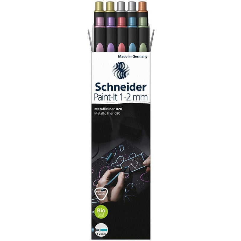 Afbeelding laden in galerijviewer, Schneider schrijfwaren schneider stift - metallic liner - paint-it - 2mm - 10 stuks - metallic - s-ml02011503
