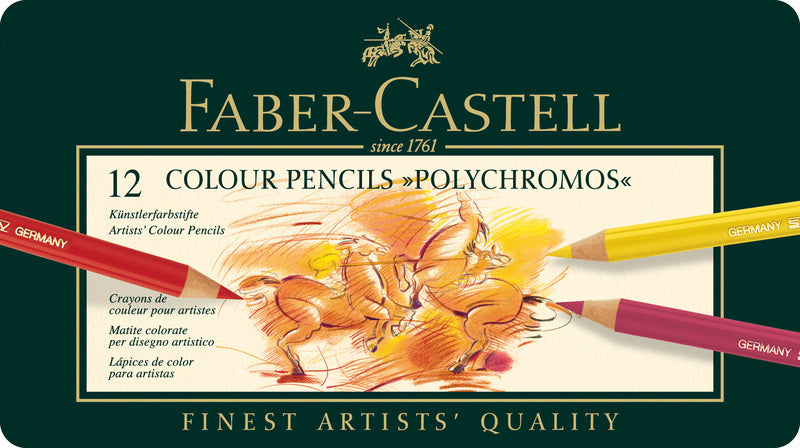 Afbeelding laden in galerijviewer, Faber castell fc-110012 kleurpotlood polychromos 3,8mm kerndikte etui à 12 stuks
