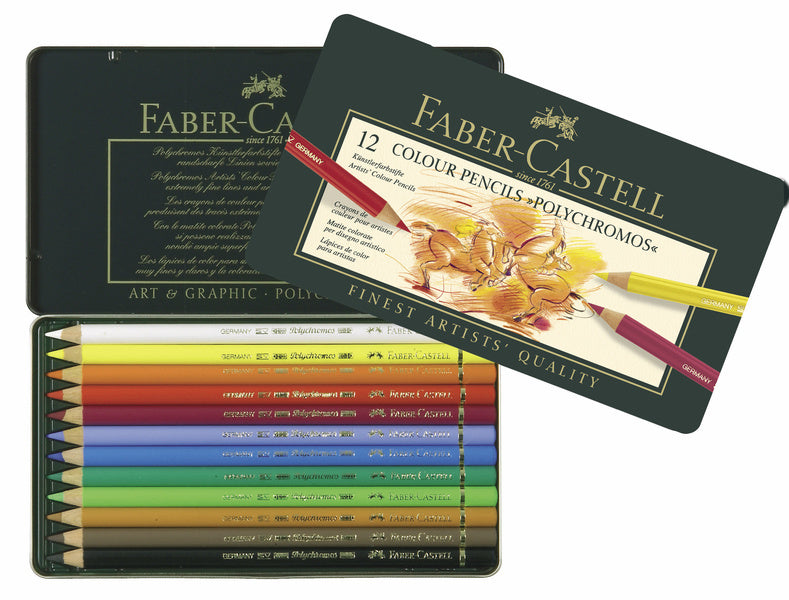 Afbeelding laden in galerijviewer, Faber castell fc-110012 kleurpotlood polychromos 3,8mm kerndikte etui à 12 stuks
