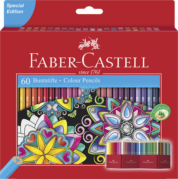 Afbeelding laden in galerijviewer, Faber-castell kleurpotloden special edition kleurenassortiment 60 stuks
