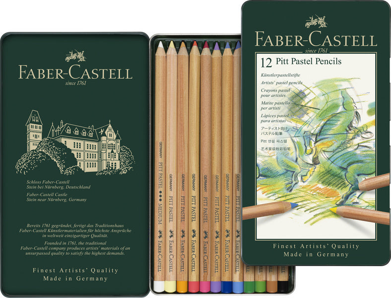 Afbeelding laden in galerijviewer, Faber-castell pastelpotloden pitt - 12 stuks - fc-112112

