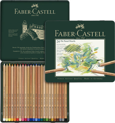 Faber-castell pastelpotloden - blik 24 stuks -fc-112124