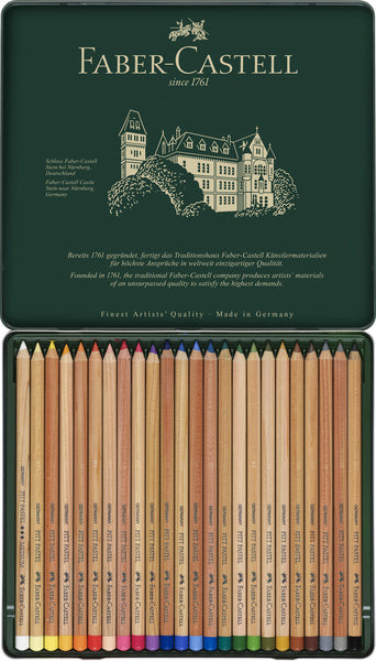Faber-castell pastelpotloden - blik 24 stuks -fc-112124