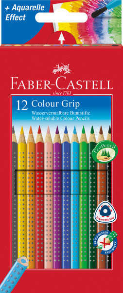 Faber castell kleurpotloden faber-castell colour grip kleurenassortiment 12 stuks