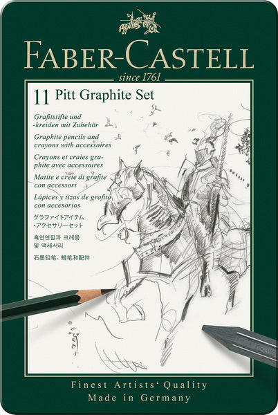 Afbeelding laden in galerijviewer, Faber-castell grafietpotloden - pitt - set 11-delig - fc-112972

