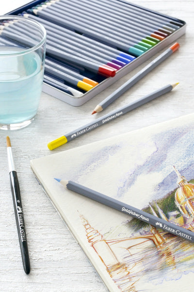 Afbeelding laden in galerijviewer, Faber-castell kleurpotlood aquarel - goldfaber - blik 12 stuks - fc-114612
