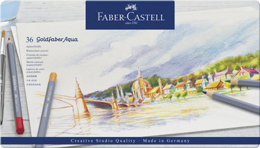 Faber-castell kleurpotloden aquarel - goldfaber - etui 36 stuks - fc-114636