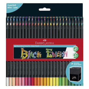 Faber-castell kleurpotloden - black edition - 50 stuks - fc-116450