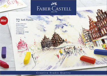 Faber-castell faber castell pastelkrijt - halve lengte - 72 stuks - fc-128272
