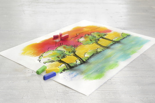Faber-castell faber castell pastelkrijt - halve lengte - 72 stuks - fc-128272