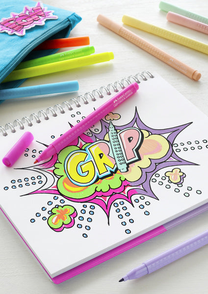 Afbeelding laden in galerijviewer, Faber castell fc-155312 grip viltstiften neon en pastel 10 stuks
