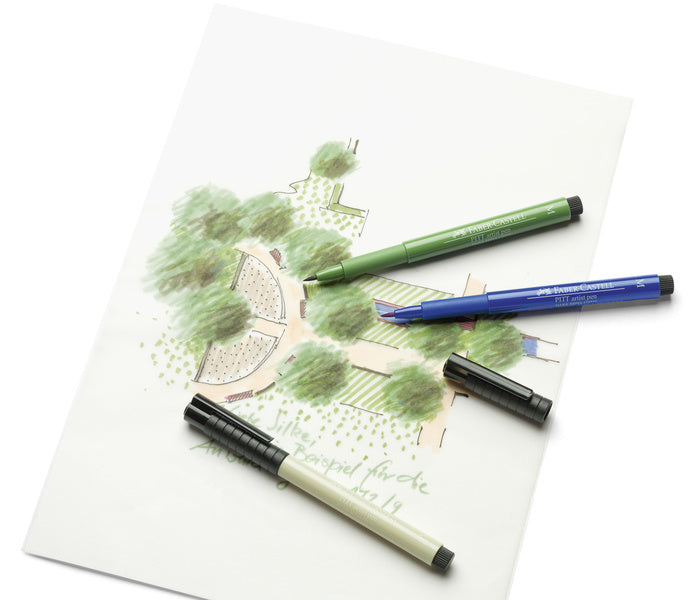 Afbeelding laden in galerijviewer, Faber-castell brushpen - tekenstift - pitt artist pen - 6-delig - pastel kleuren - fc-167163
