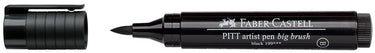 Faber-castell brushpen - tekenstift - pitt artist pen - big brush - 199 zwart - fc-167699