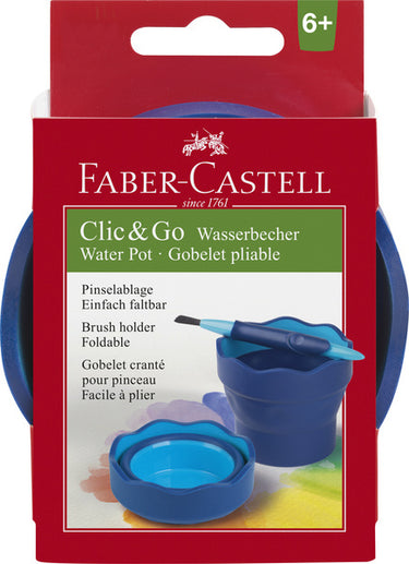 Faber castell fc-181510 watercup clic go blauw