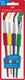 Faber-castell penselenset - soft touch - 4 stuls - verschillende breedtes - fc-481600