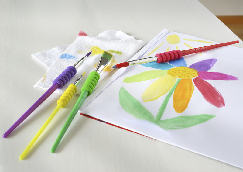Afbeelding laden in galerijviewer, Faber-castell penselenset - soft touch - 4 stuls - verschillende breedtes - fc-481600

